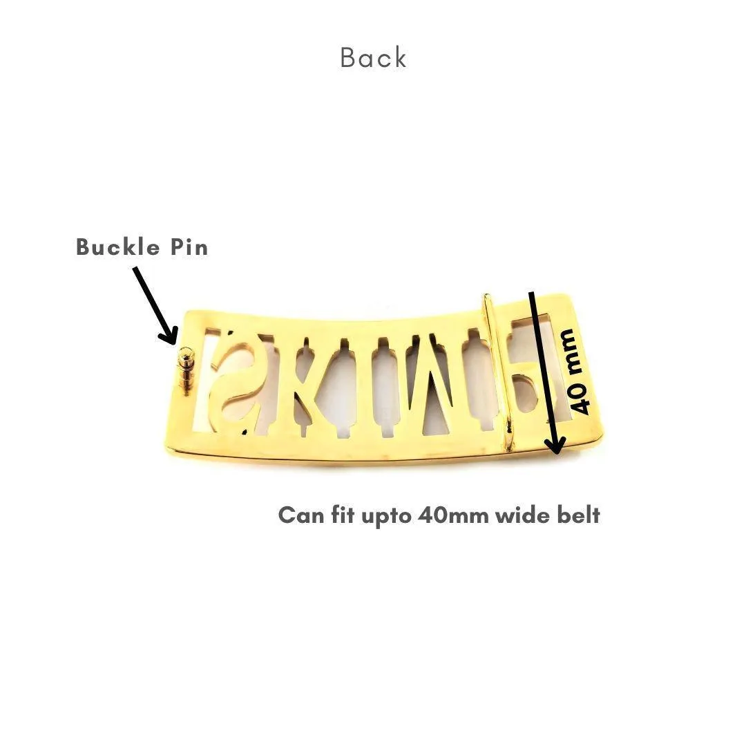 Personalize Your 3D Letters Belt Buckle