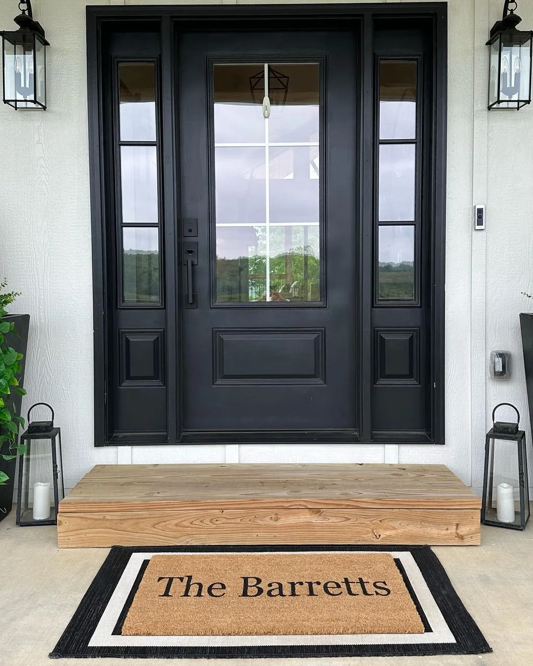 Plain Text Personalized Doormats
