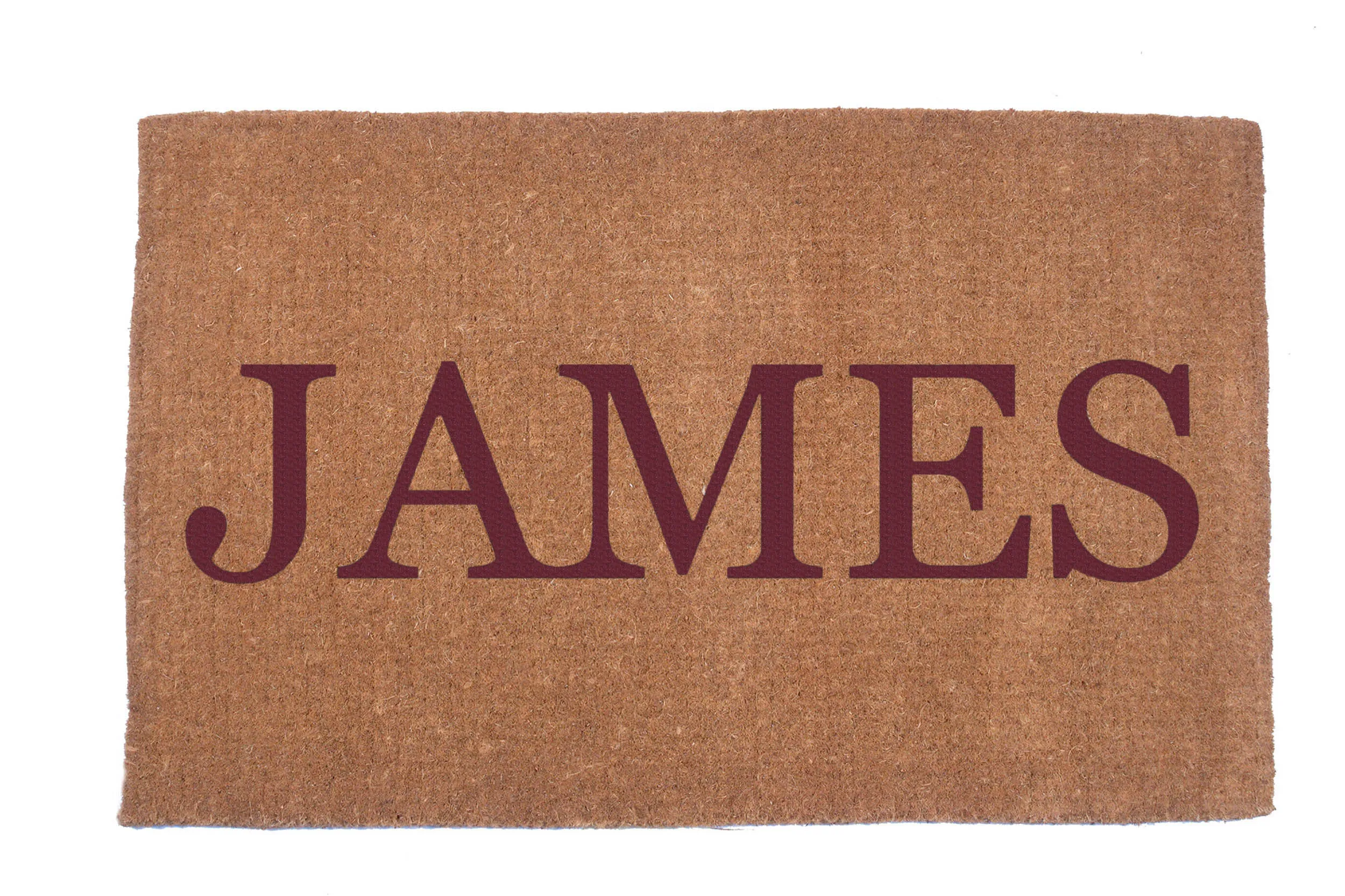 Plain Text Personalized Doormats