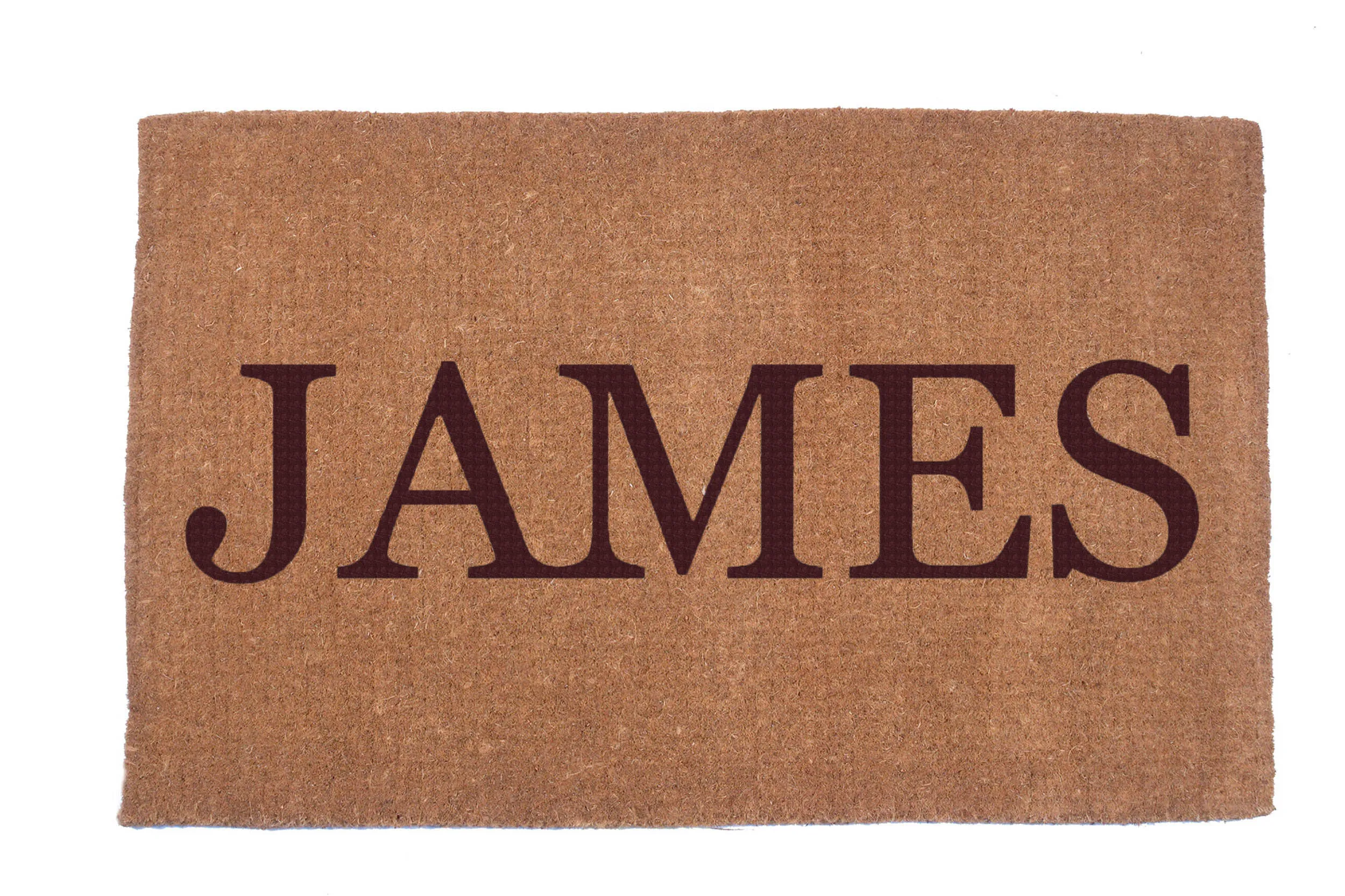 Plain Text Personalized Doormats