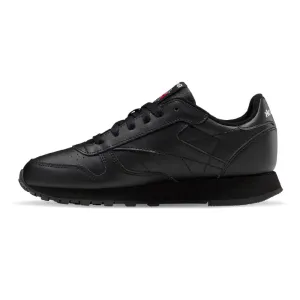 Reebok Classic Leather Shoes 'Triple Black' - Boys Grade School