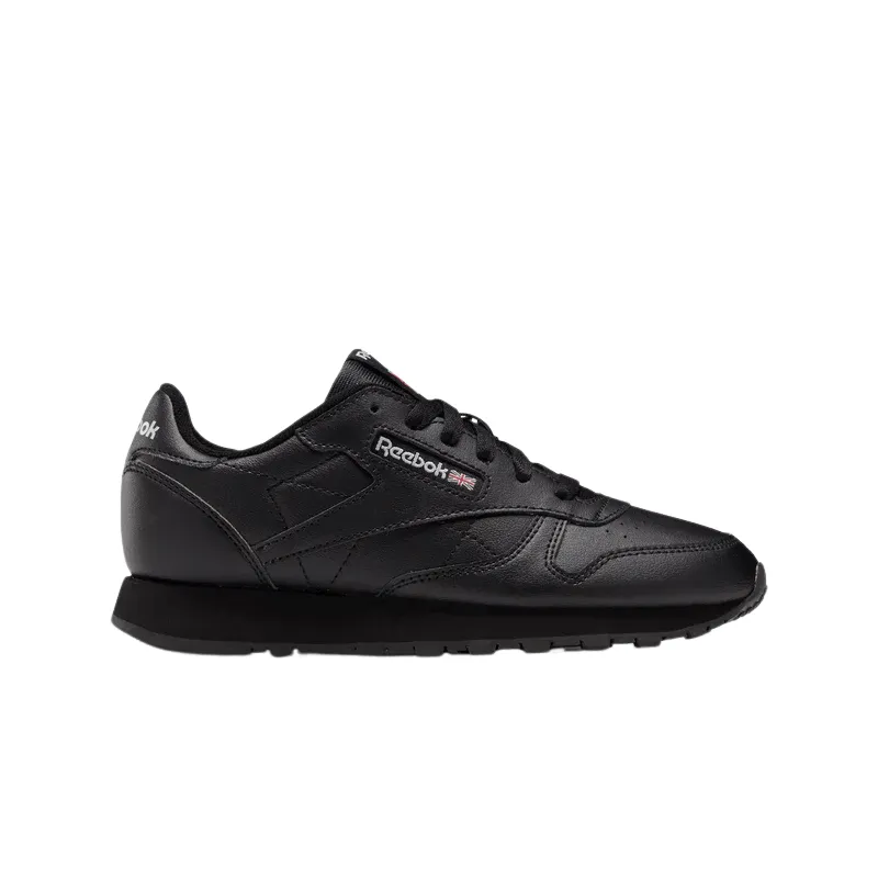 Reebok Classic Leather Shoes 'Triple Black' - Boys Grade School