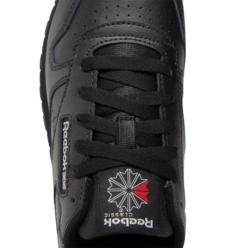 Reebok Classic Leather Shoes 'Triple Black' - Boys Grade School