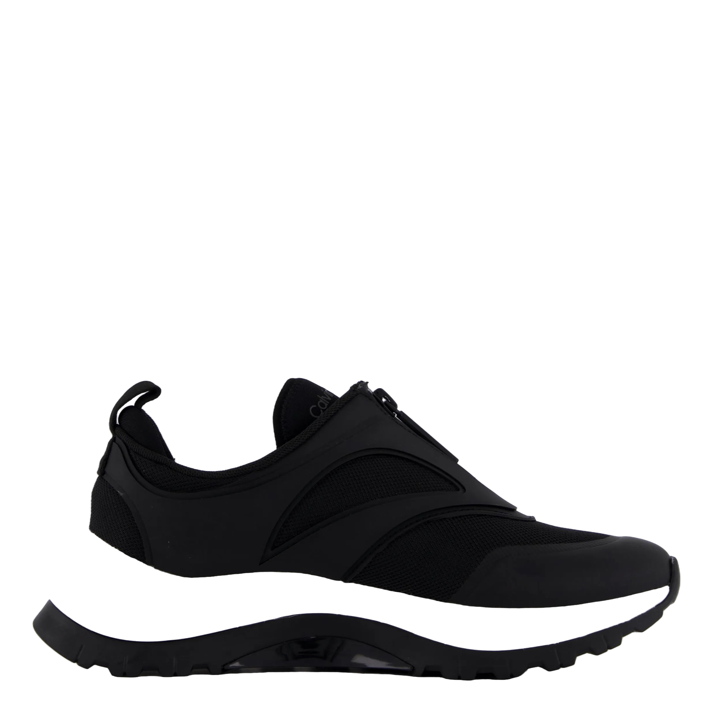 Runner Slip On W/zip Mix M Ck Black