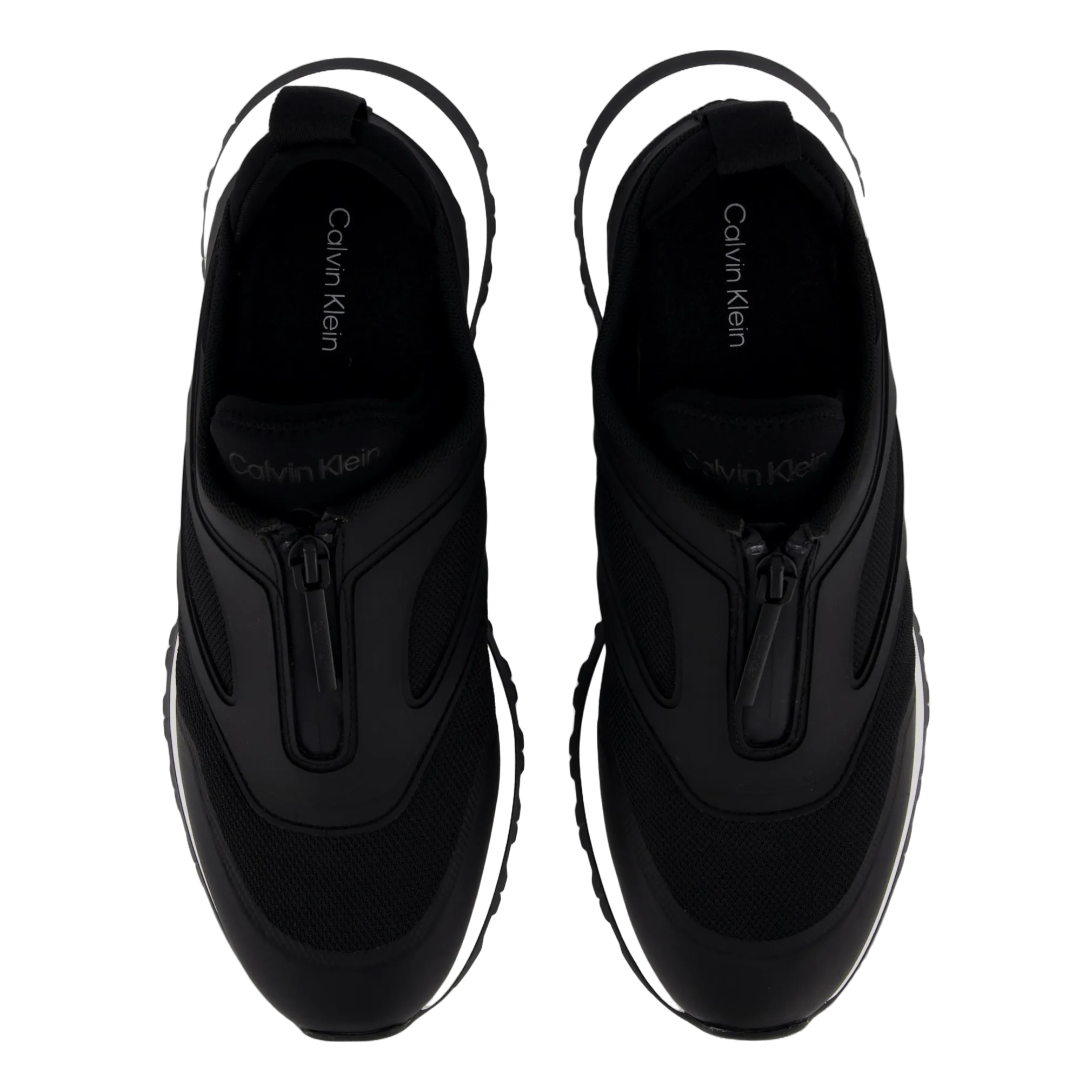 Runner Slip On W/zip Mix M Ck Black