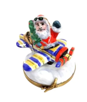 Santa on Airplane Very Detailed