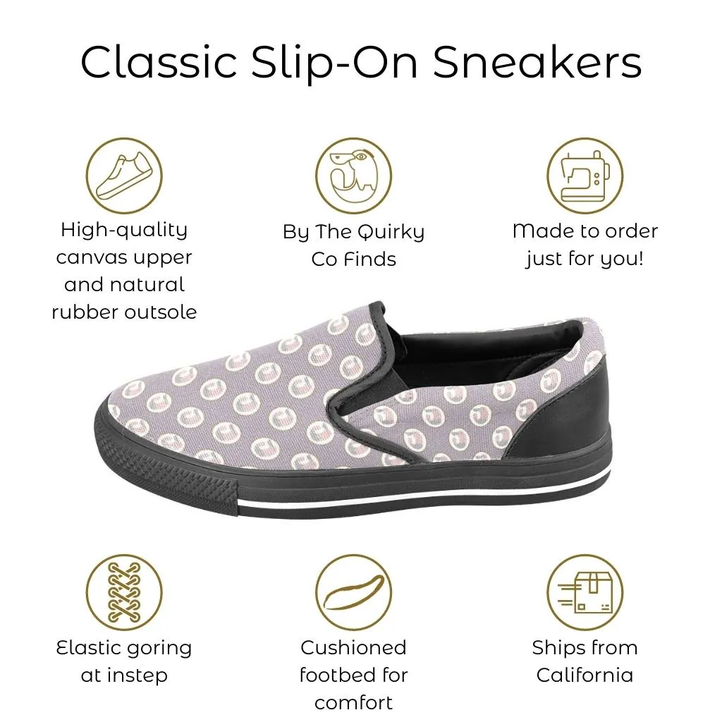 Skull Leopard Print Classic Slip-On Sneakers