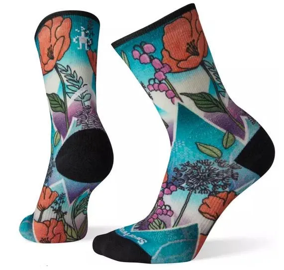 Smartwool - Women's Athlete Edition Run Mountain Print Crew Socks