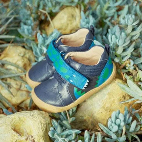 Start-Rite (JoJo) Companion 0815_9 Boys Navy Leather & Nubuck Touch Fastening Shoes