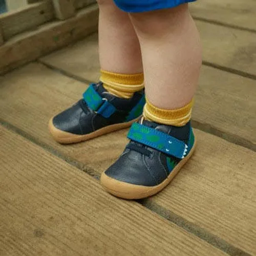 Start-Rite (JoJo) Companion 0815_9 Boys Navy Leather & Nubuck Touch Fastening Shoes
