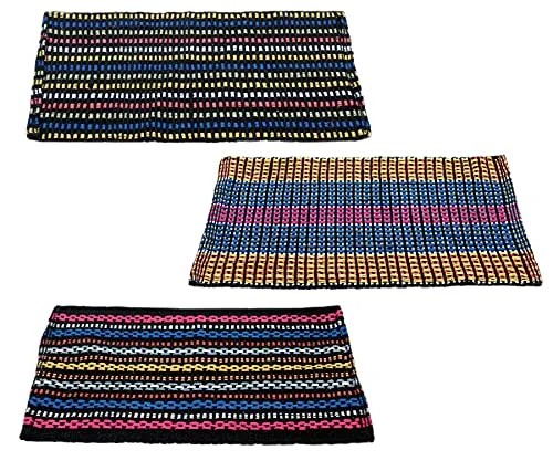 Story@Home Cotton Blend 16 inch x24 inch Traditional Style Eco Series Door Mat (Multicolor)