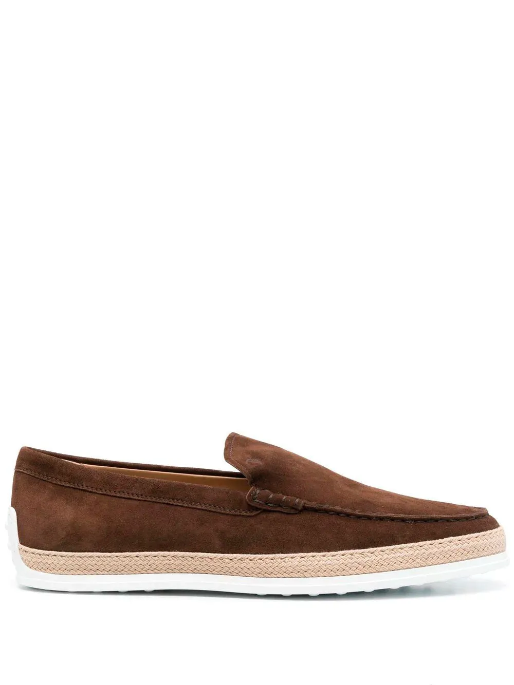 Suede slip-on loafers