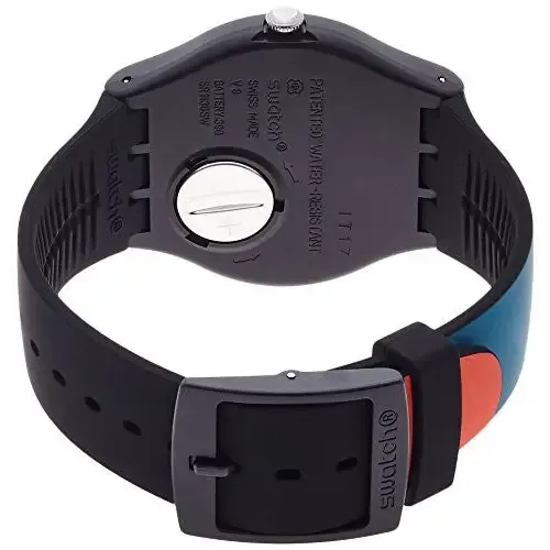 Swatch Non Slip Black Dial Quartz Unisex Watch SUOB121