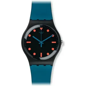 Swatch Non Slip Black Dial Quartz Unisex Watch SUOB121