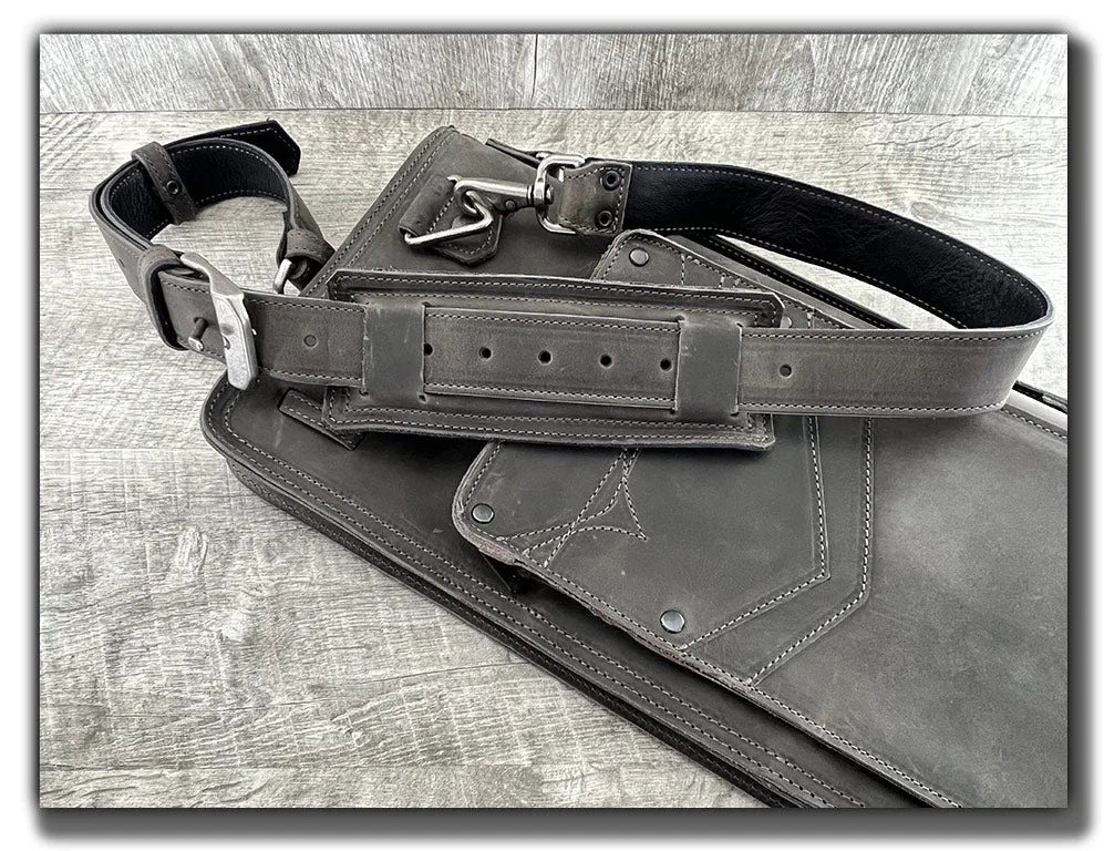 “The Seville” Drum Stick Bag - Aged Steel / Antique Nickel
