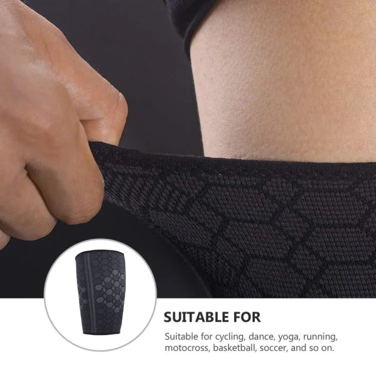 Thigh Protection Compression Bandage High Elastic Knitted Nylon Sports Protective Gear, Size: L