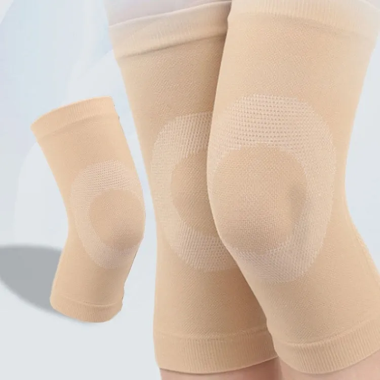 Thin Nylon Stockings Joint Warmth Sports Knee Pads, Specification: XL (Gray)