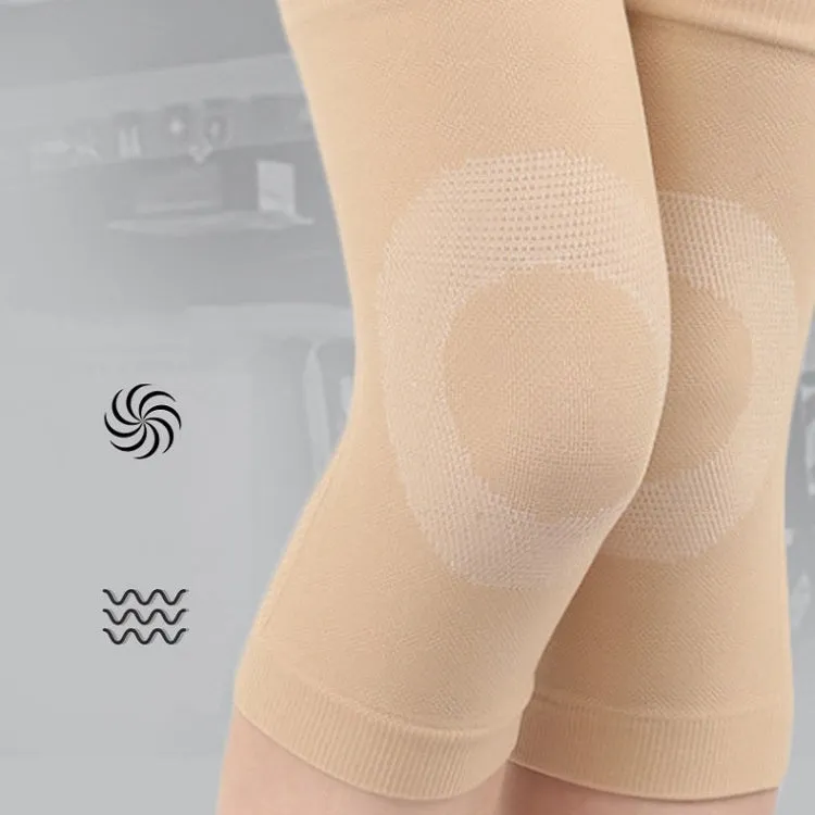 Thin Nylon Stockings Joint Warmth Sports Knee Pads, Specification: XL (Gray)
