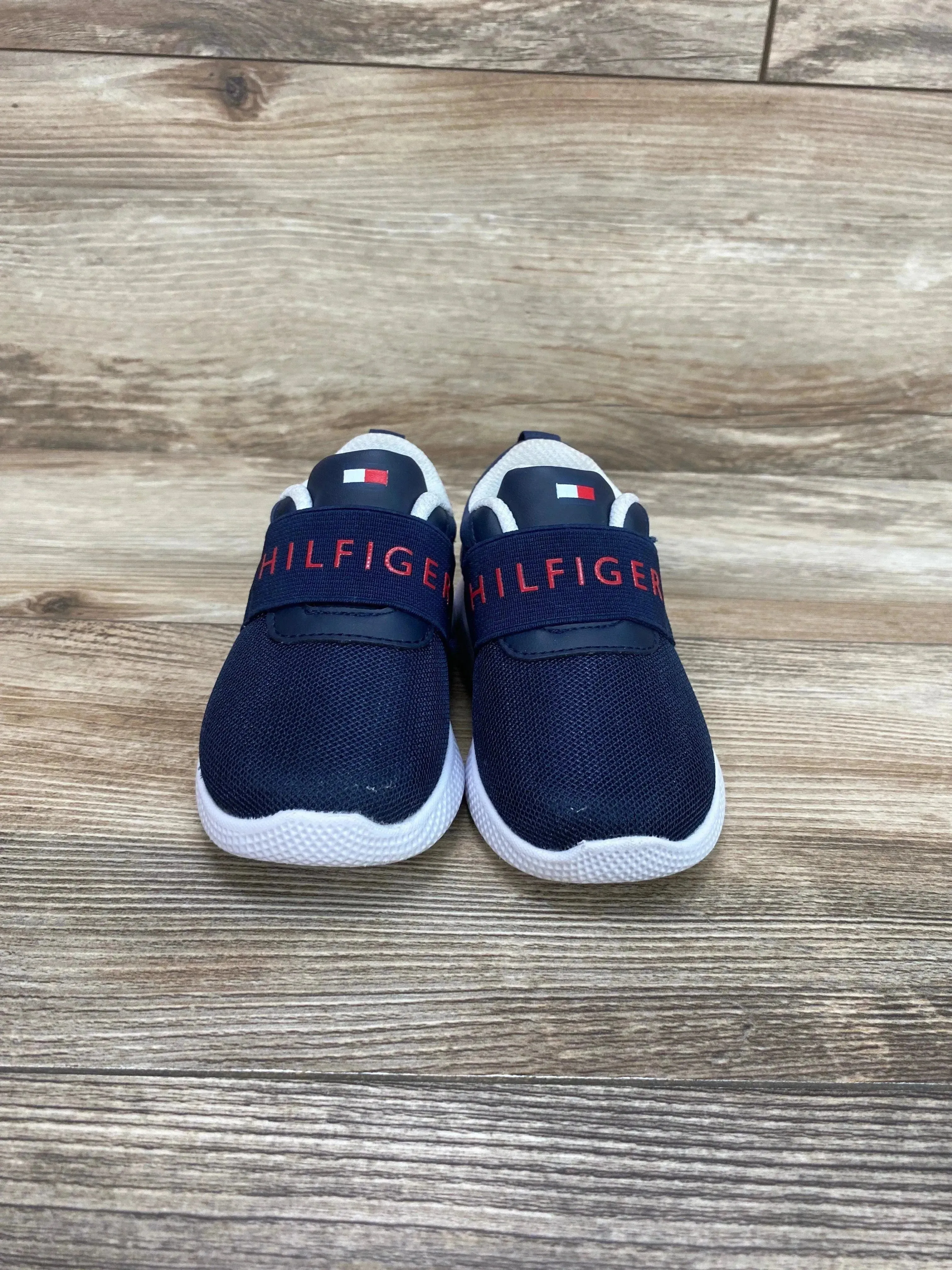 Tommy Hilfiger Signature Stripe Slip on Sneakers Navy sz 6c