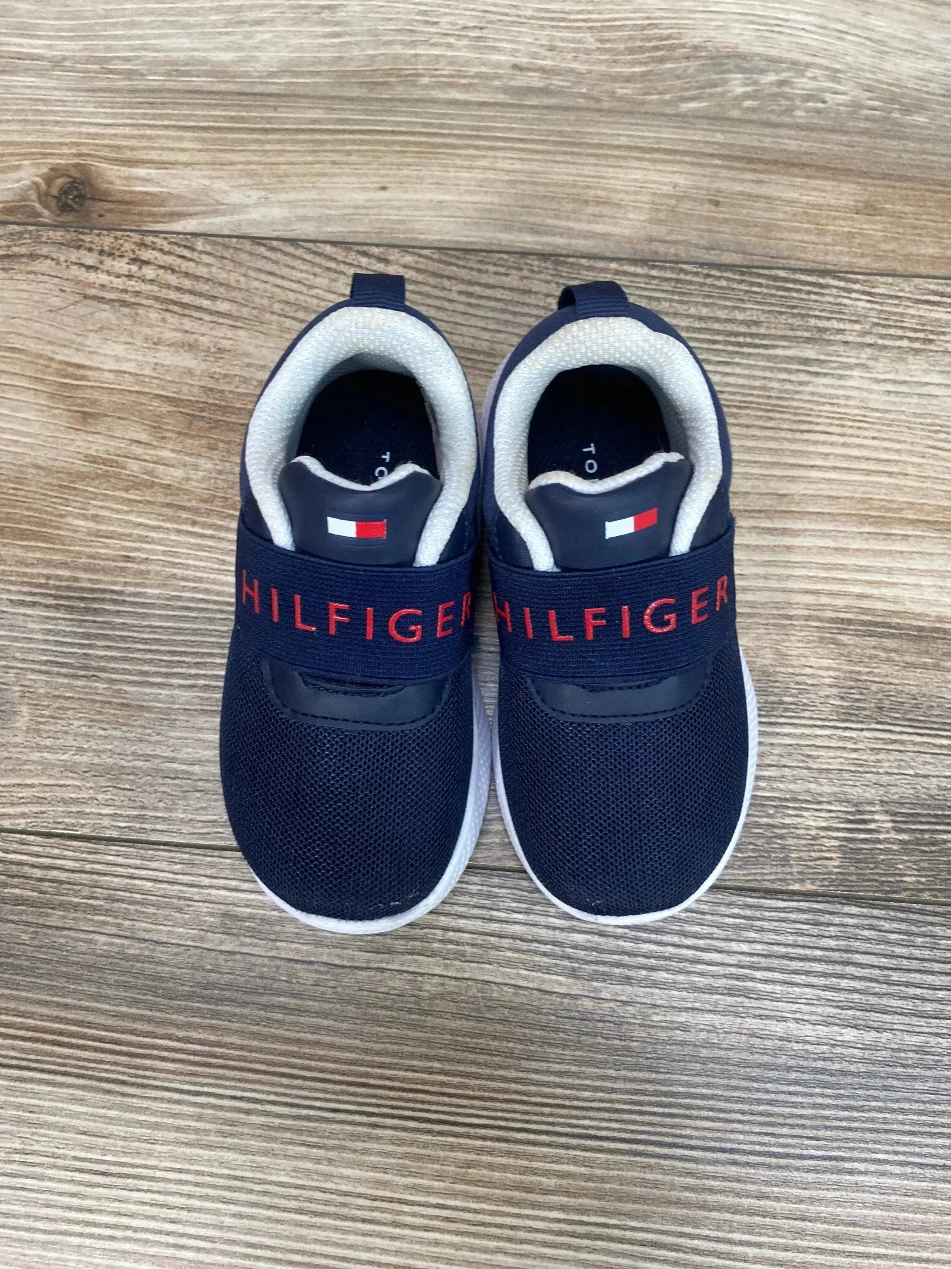 Tommy Hilfiger Signature Stripe Slip on Sneakers Navy sz 6c