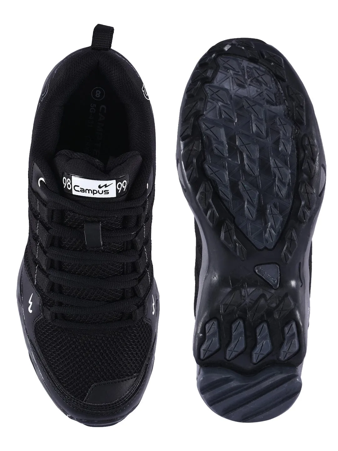 TRIGGEER Black Men's Trekking Shoes