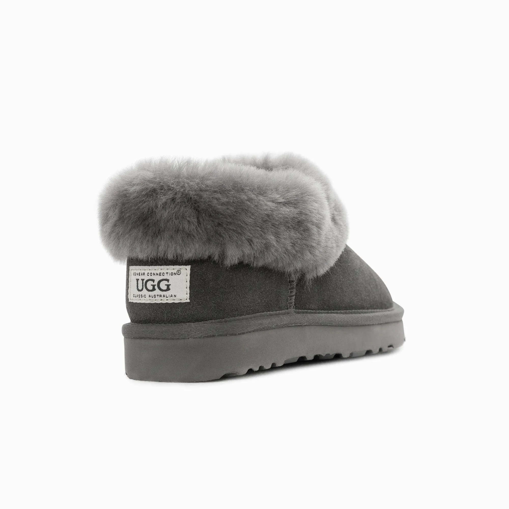 Ugg Slippers Avery Unisex Premium Sheepskin Slippers Suede (Unisex Cow Suede)