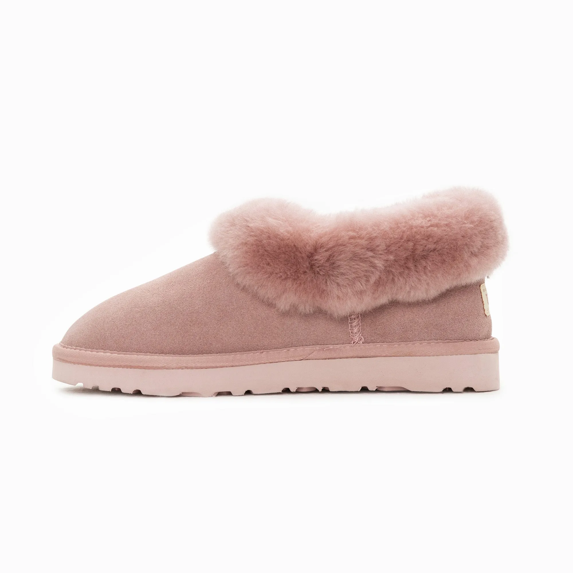 Ugg Slippers Avery Unisex Premium Sheepskin Slippers Suede (Unisex Cow Suede)