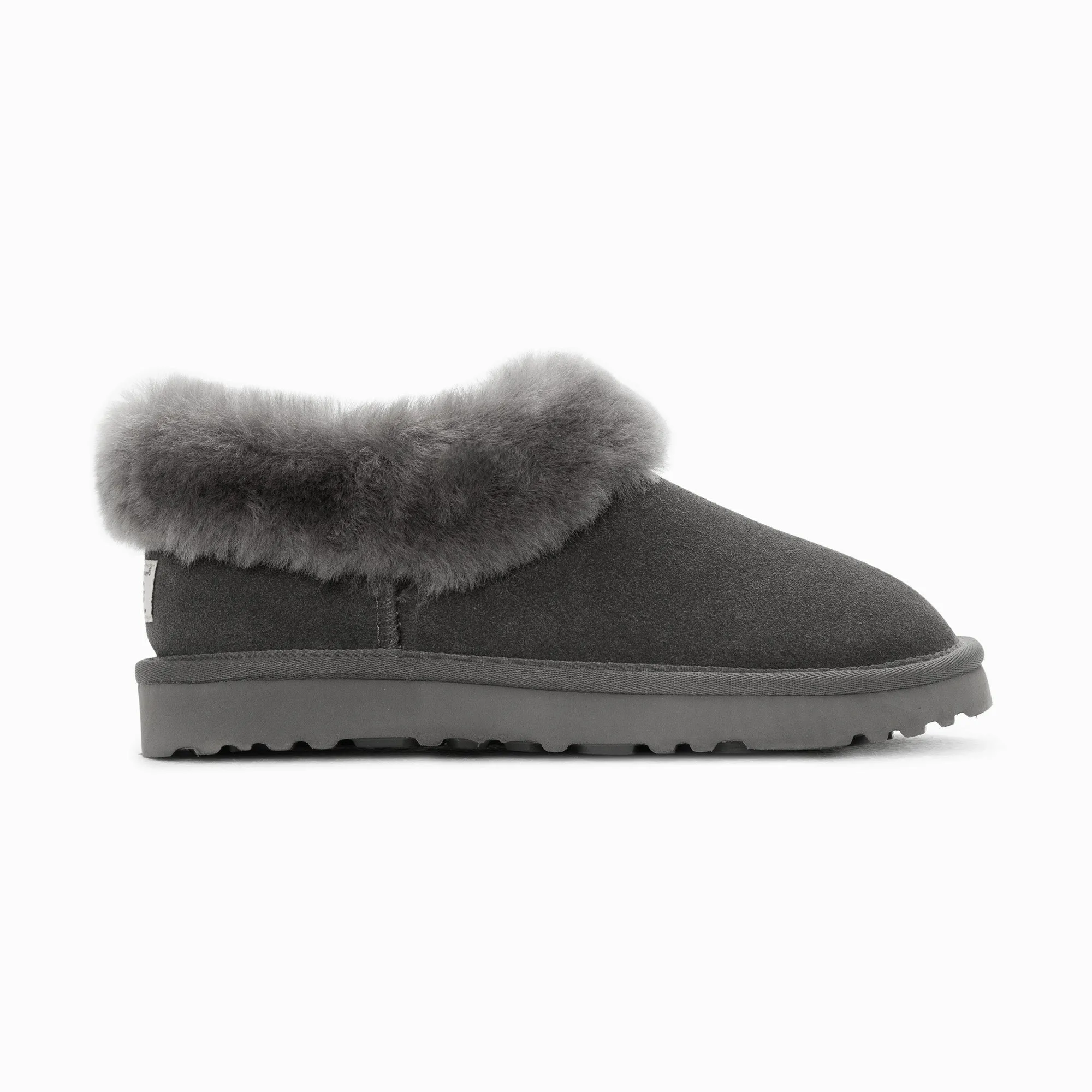 Ugg Slippers Avery Unisex Premium Sheepskin Slippers Suede (Unisex Cow Suede)