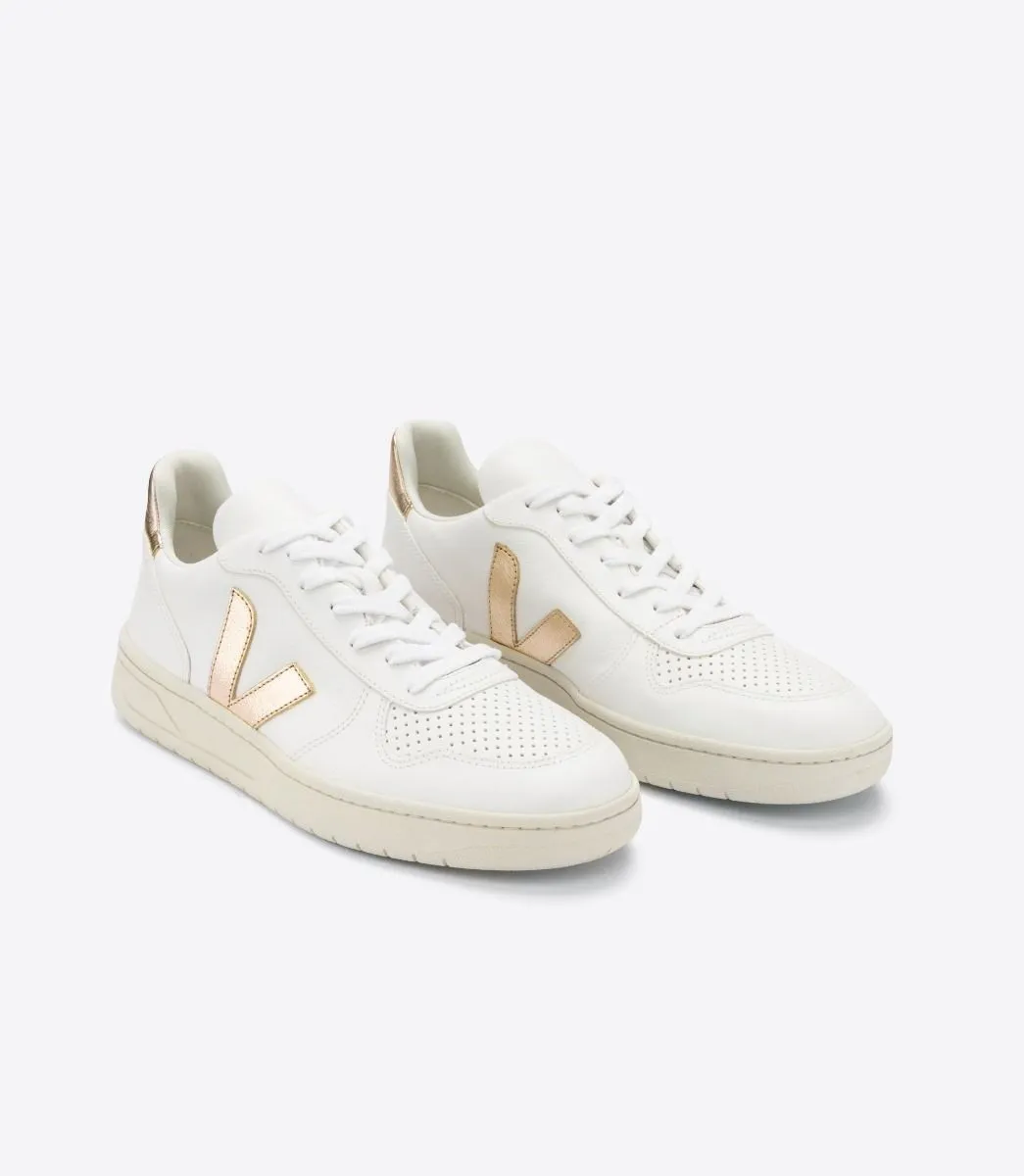 V-10 Chromefree Leather in White Platine
