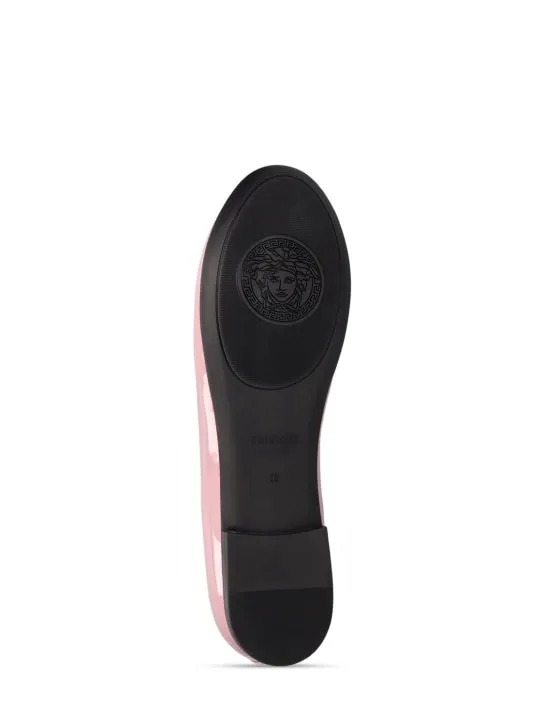 Versace   Leather ballerinas 