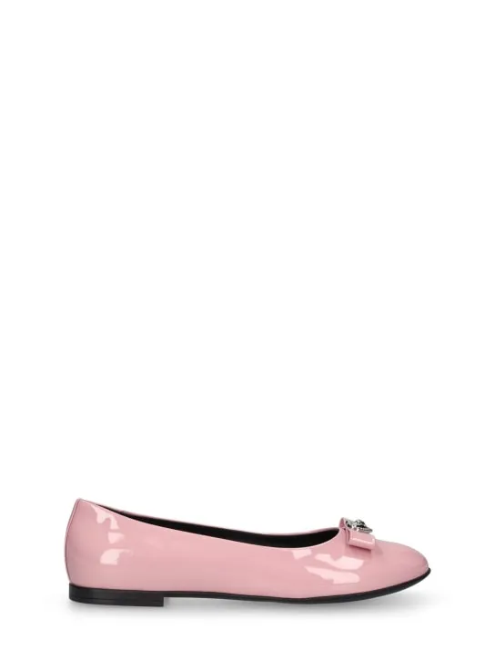 Versace   Leather ballerinas 