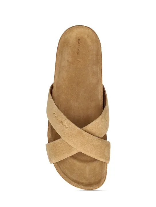 Wales Bonner   Cris Croc suede sandals 