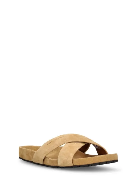 Wales Bonner   Cris Croc suede sandals 