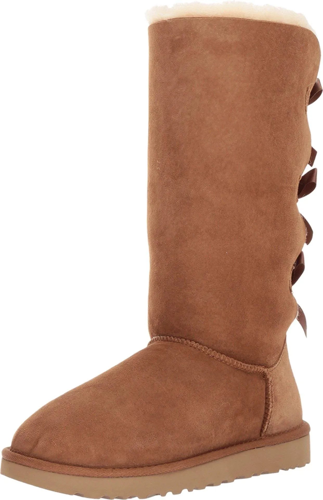 Women's Shoes UGG BAILEY BOW TALL II Sheepskin Boots 1016434 CHESTNUT