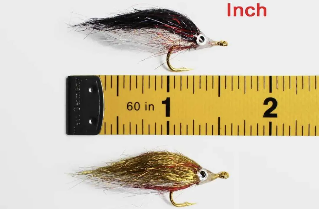 Wounded Minnow Fly Set Ice Dub Polar Fry Set