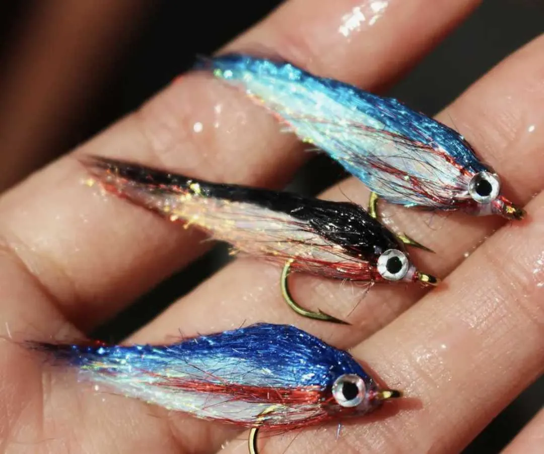 Wounded Minnow Fly Set Ice Dub Polar Fry Set