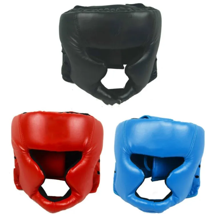 WSD001 Adjustable Adult Fighting Training Helmet Boxing Protective Gear(Blue)