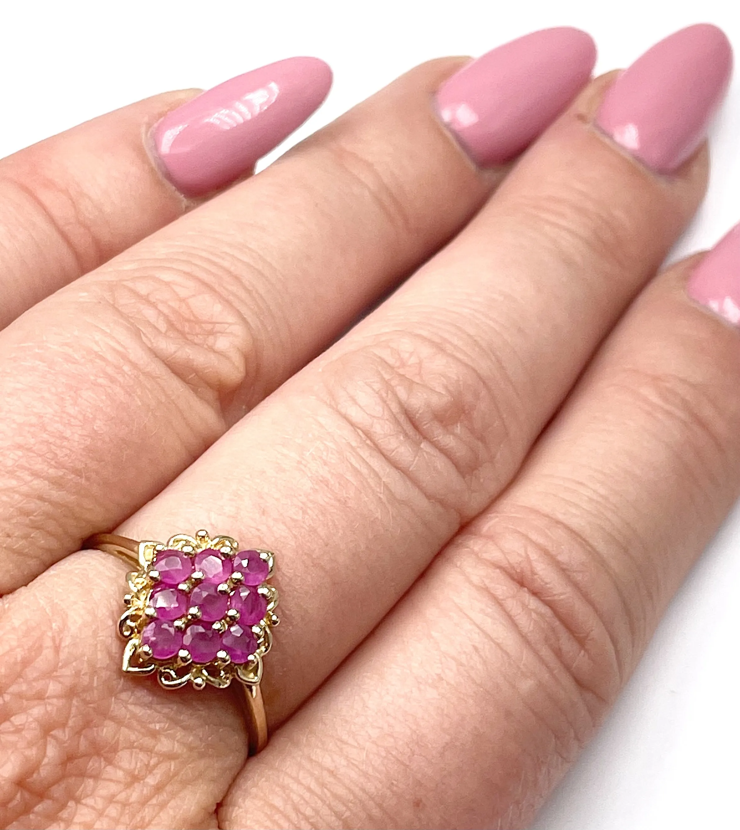 Yellow Gold and Ruby Ring (Authentic Pre-Owned)